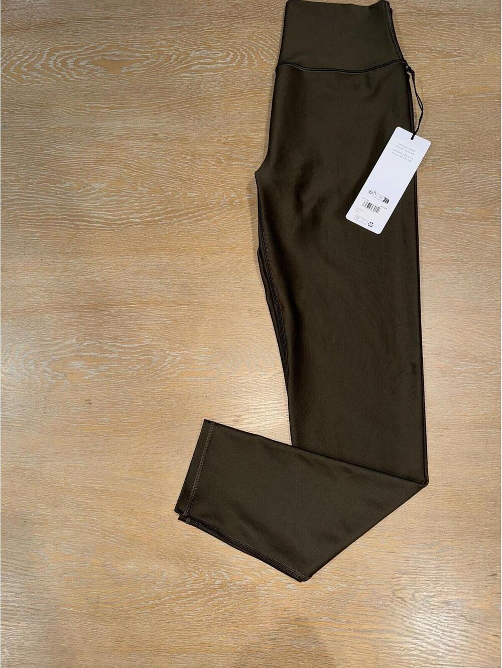 Alo Yoga Airlift 7/8 High-Waist Leggings SIZE LARGE Espresso NWT